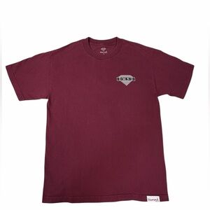 Diamond Supply Co Maroon DMND Logo Tee Shirt Medium Made USA Streetwear